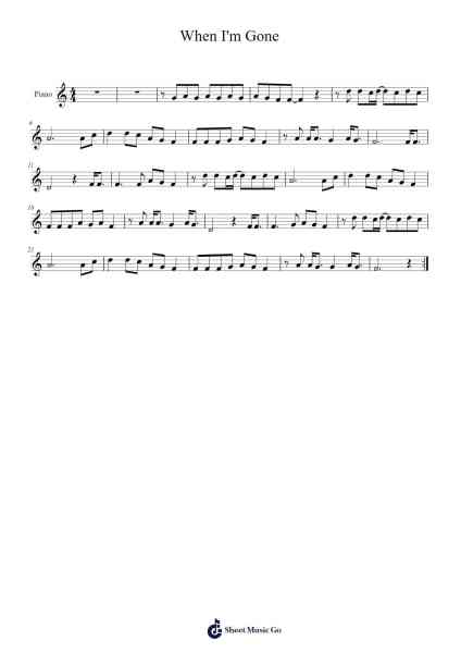 When I'm Gone Sheet Music by A.P. Carter-Arr.Lizly Hojo