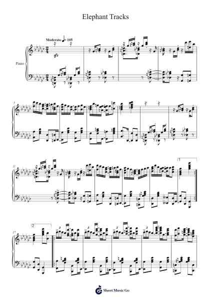 Elephant Tracks Sheet Music by Tom Brier-Arr.Odemick