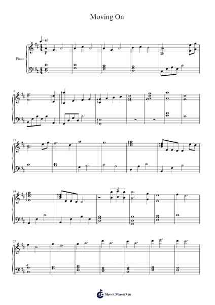 Moving On Sheet Music by Michael Giacchino-Arr.Vindiah Jeanvis
