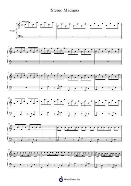 Stereo Madness Sheet Music by ForeverBound-Arr.Burnelett Loncil