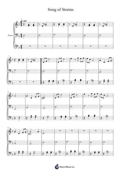 Guru-Guru's Song (Song of Storms) Sheet Music by Koji Kondo-Arr.Herloyd