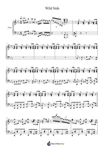 Wild Side Sheet Music by ALI-Arr.Virbell