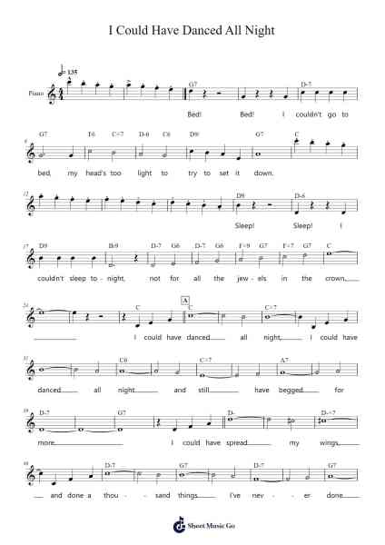 I Could Have Danced All Night Sheet Music by Frederick Loewe-Arr.Alruth
