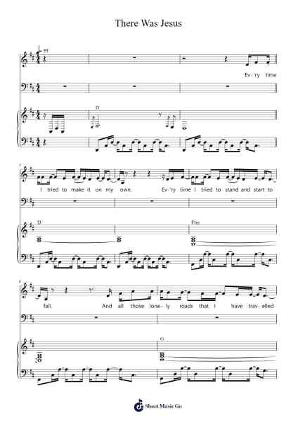 There Was Jesus Sheet Music by Betbur-Arr.Jawild