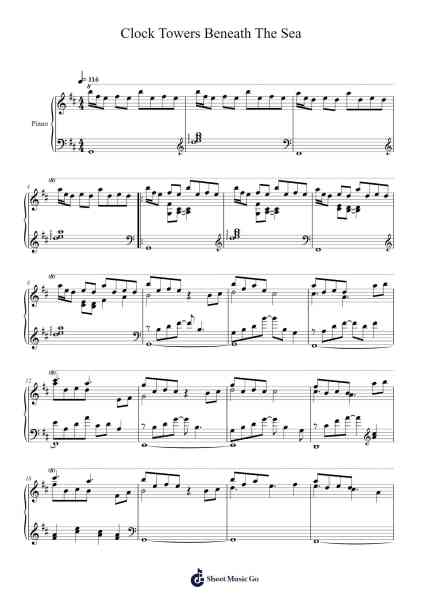 Clock Towers Beneath The Sea Sheet Music by Pascal Michael Stiefel-Arr.Lytckey Comnel