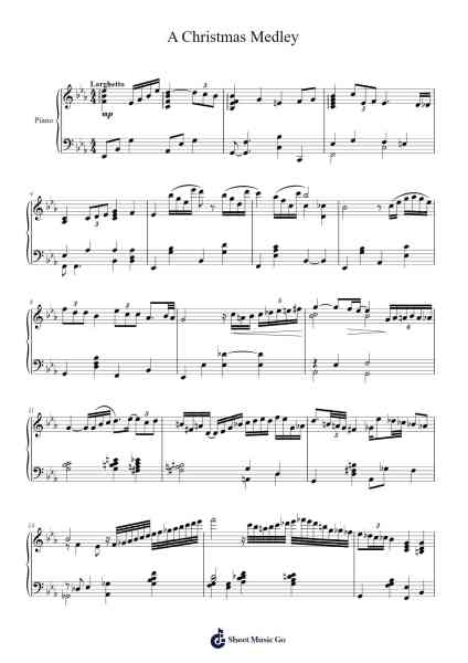 A Christmas Medley Sheet Music by Nat King Cole-Arr.Osham Noelchi