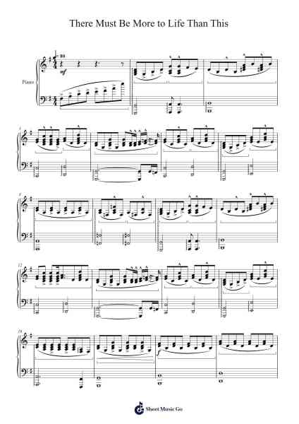 There Must Be More To Life Than This Sheet Music by Queen-Arr.Wesquinn Bunmeg