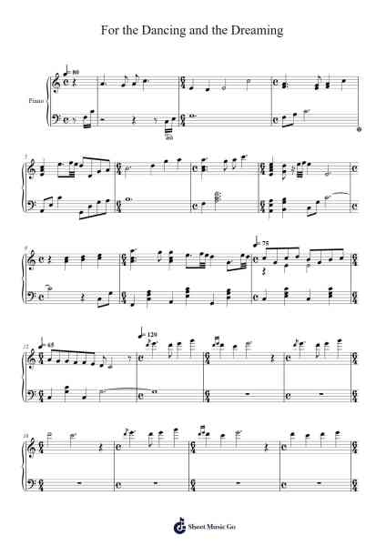 For the Dancing and the Dreaming Sheet Music by John Powell-Arr.Boothphen Rybes