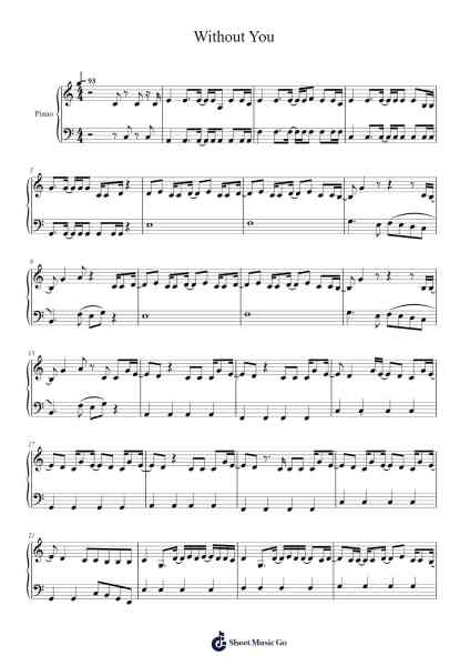 Without You Sheet Music by undefined-Arr.Saske