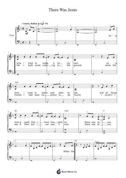 There Was Jesus Sheet Music by Dolly Parton-Arr.Maugvia Browninglogg