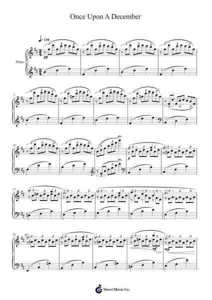 Once Upon A December Sheet Music by Stephen Flaherty-Arr.Mickrett Grantcan