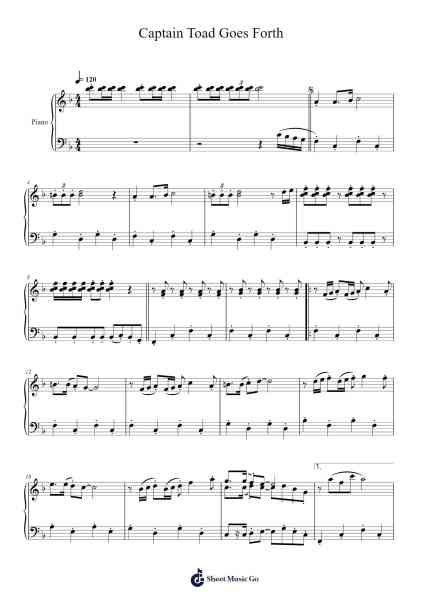 Captain Toad Goes Forth 乐谱由 Mahito Yokota - 编曲 Primeg