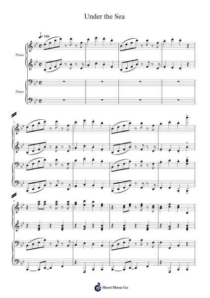 Under the Sea Musica per pianoforte di Alan Menken - Arr.Polwer Sharpger