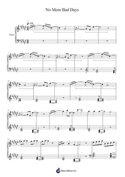 No More Bad Days Sheet Music by Bastille-Arr.Ldad Jeanvan