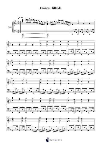 Frozen Hillside Sheet Music by Pornest Odeah-Arr.Croftslon Maugnings