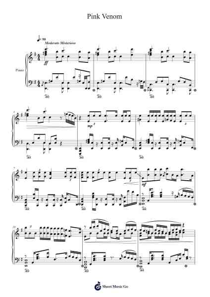 Pink Venom Sheet Music by BLACKPINK-Arr.Brucefe Payjim