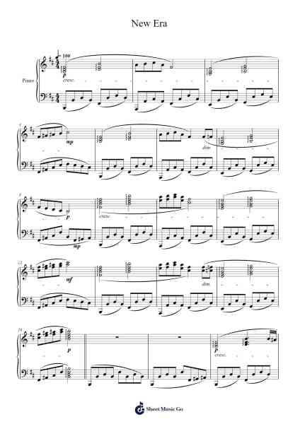New Era Sheet Music by Padu Lampe-Arr.Fanses Tabyoung