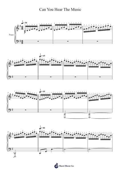 Can You Hear The Music Sheet Music by Ludwig Göransson-Arr.Dekes