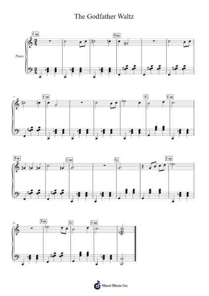 The Godfather Waltz Sheet Music by undefined-Arr.Ivescan Nelral