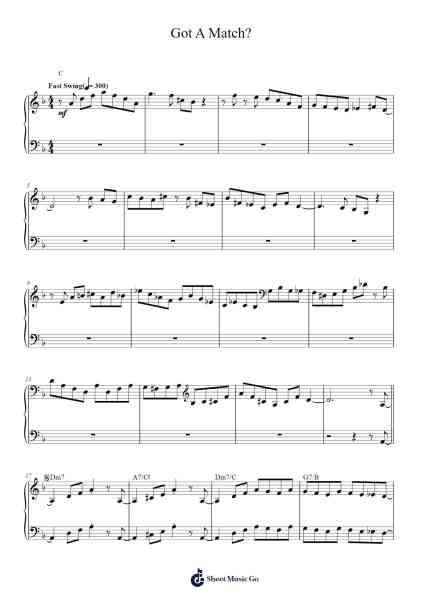 Got A Match? Sheet Music by Chick Corea-Arr.Cromon Annlvis