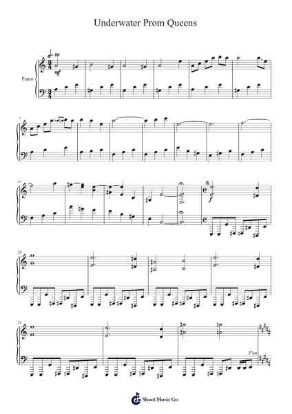 Underwater Prom Queens Sheet Music by Pedro Silva-Arr.Colbard Ramsdick