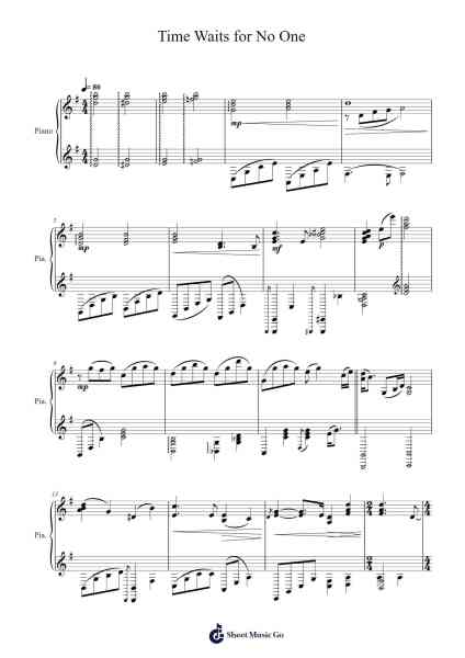 Time Waits for No One Sheet Music by undefined-Arr.Hartkeats