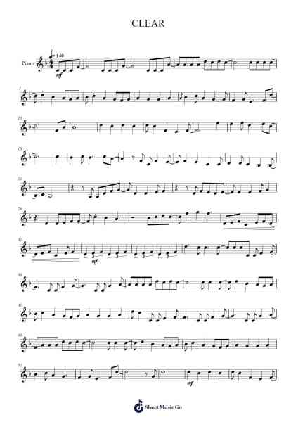 Cardcaptor Sakura Opening (CLEAR) Sheet Music by undefined-Arr.Westier Haylay
