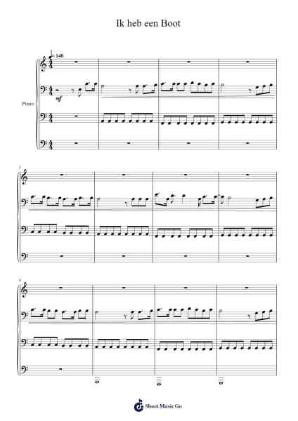 Ik heb een Boot Sheet Music by Gebroeders Ko-Arr.Boralph Giltin