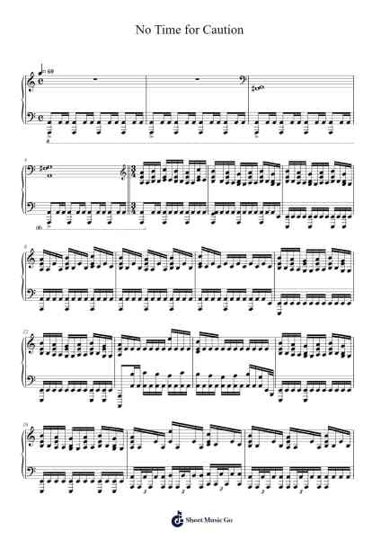 No Time for Caution Sheet Music by Hans Zimmer-Arr.Gemcol Nemott