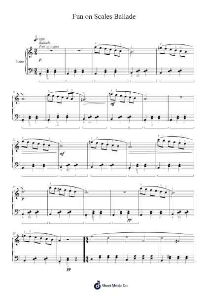 Fun on Scales Ballade Sheet Music by A. Samson-Arr.Hornker