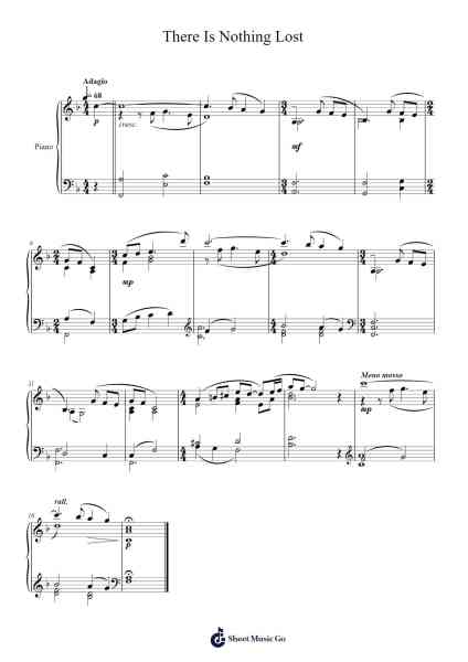 There Is Nothing Lost Sheet Music by Patrick Doyle-Arr.Rusclair