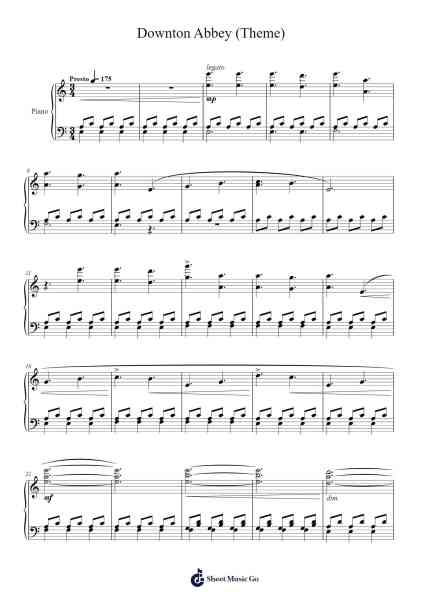 Downton Abbey (Theme) Sheet Music by John Lunn-Arr.Beague Kinglor