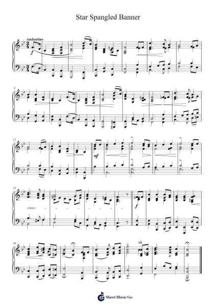 The Star-Spangled Banner Sheet Music by Francis Scott Key-Arr.Virquinn Hoodvid