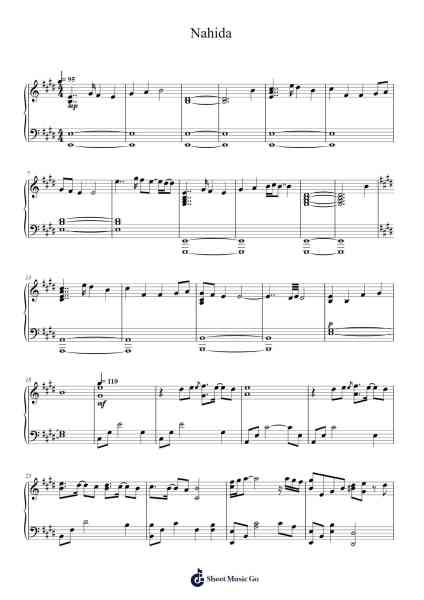Nahida Sheet Music by HOYO-MiX-Arr.Dukegan Leighfaithe
