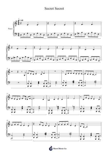 Secret Secret Sheet Music by Stray Kids-Arr.Bulgill
