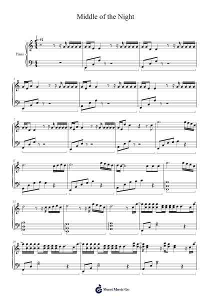 Middle of the Night Sheet Music by Vithel Godsteele-Arr.Keatssoll