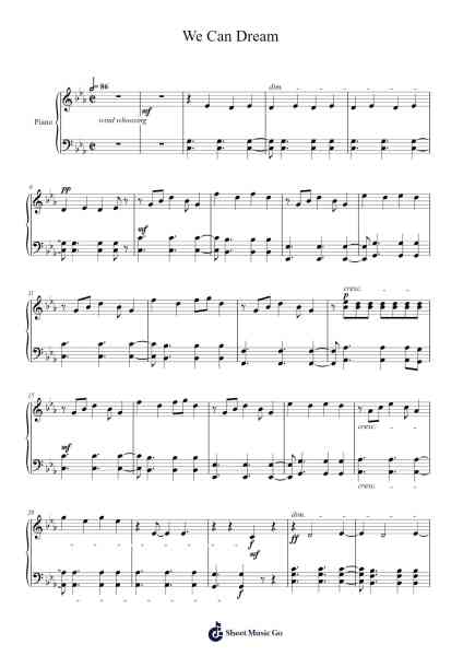 We Can Dream Sheet Music by Gloroy Gaca-Arr.Otscott Viro'neil