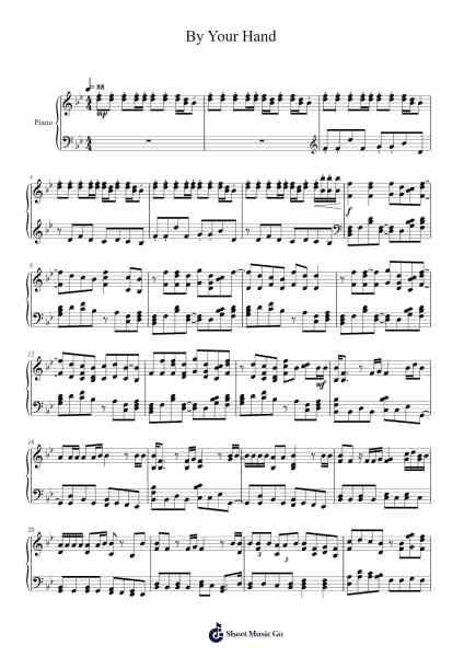 By Your Hand Sheet Music by Los Campesinos!-Arr.Jounic Beauback