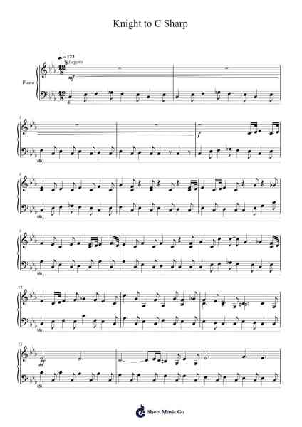 Knight to C Sharp Sheet Music by Danny Baranowsky-Arr.Hoonell Norusk