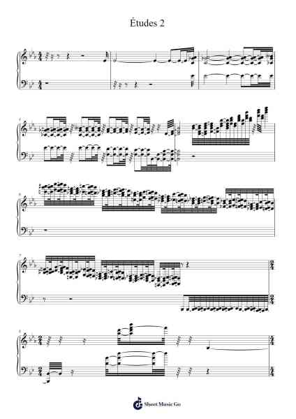 Transcendental Étude No. 2 in A Minor, S. 139 "Fusées" Sheet Music by Or Vaitzman-Arr.Jonessen Steinsia