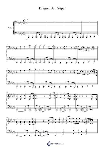 Dragon Ball Super Sheet Music by Daichi Miura-Arr.Jonqy Keyreed
