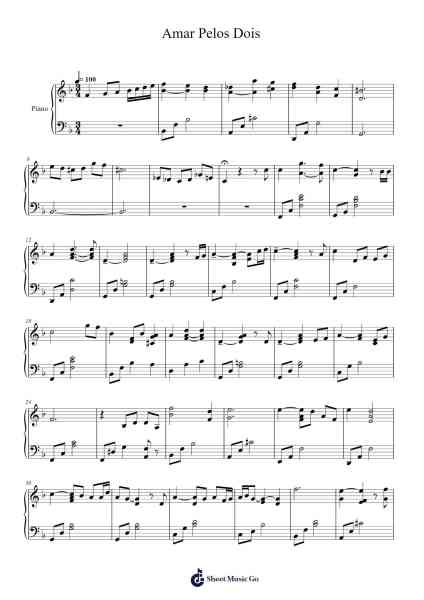 Amar Pelos Dois Sheet Music by Luisa Sobral-Arr.Chrisboyd Crosean