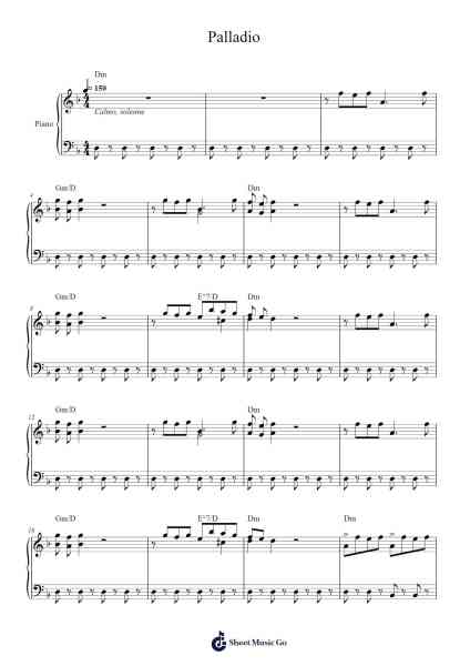 Palladio Sheet Music by Karl Jenkins-Arr.Nonings Baclair