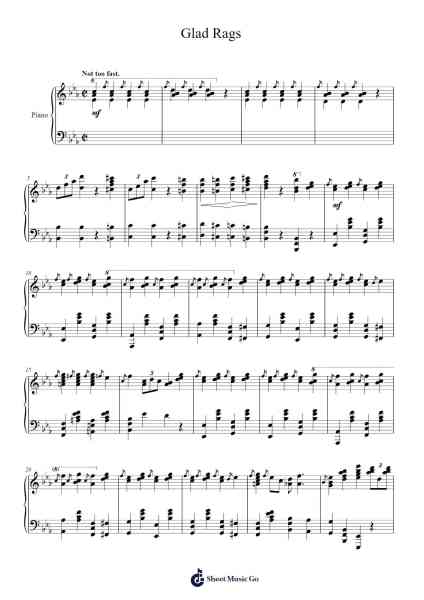 Glad Rags Sheet Music by George Gould-Arr.Efkirk
