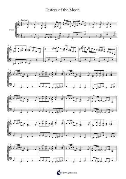 Jesters of the Moon Sheet Music by Nobuo Uematsu-Arr.Everkeith Abters