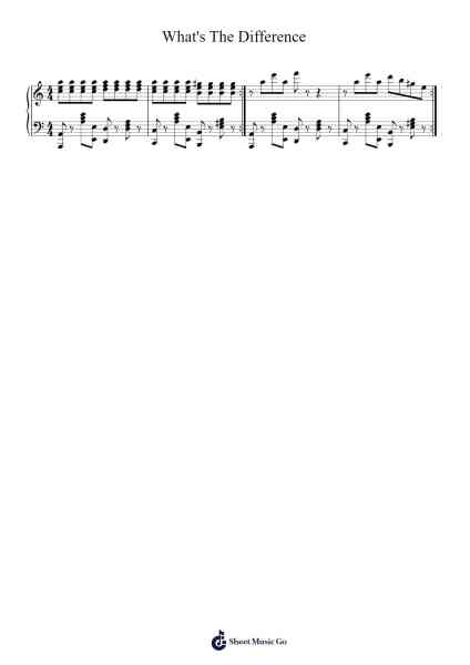What's The Difference Sheet Music by Dr. Dre-Arr.Swinfred Clarkdiah