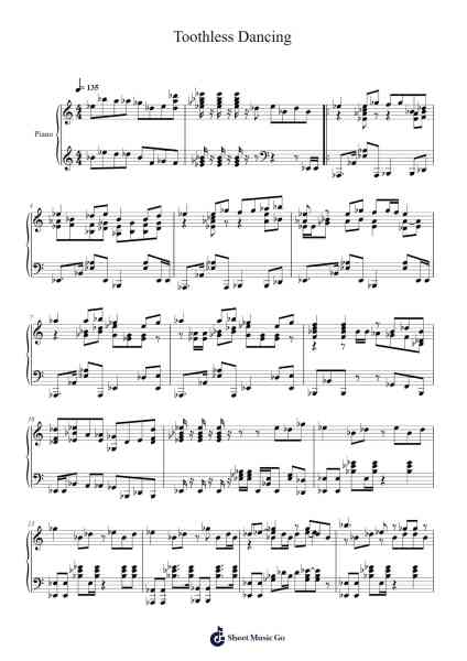 Toothless Dancing Sheet Music by Hitomi Sato-Arr.Shawstuart Bergwar