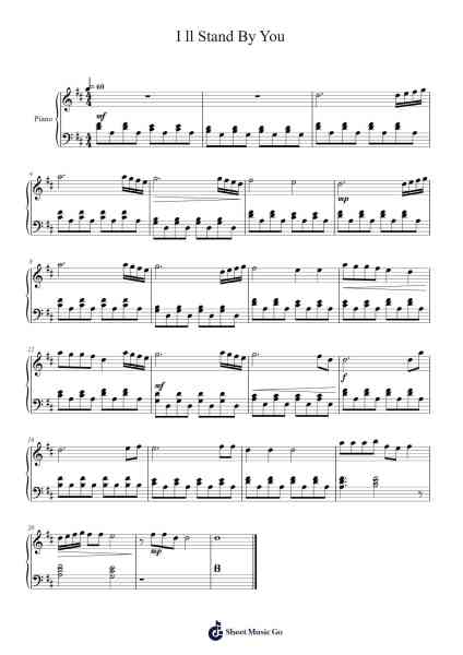 I ll Stand By You Sheet Music by O'Cachill-Arr.Primeg