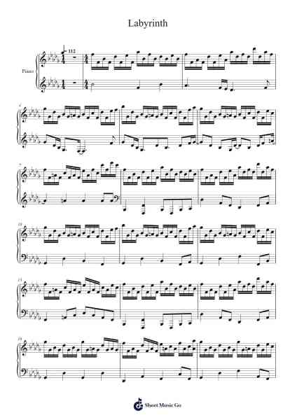 Labyrinth Sheet Music by Miracle Musical-Arr.Sawoolf Phylhale