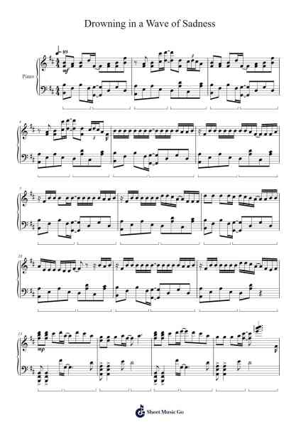 Drowning in a Wave of Sadness Sheet Music by Neru (押入れP)-Arr.Kylenus Minruth